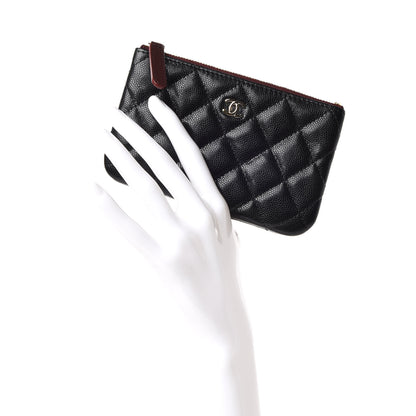 Chanel Caviar Quilted Small Cosmetic Case Black 2 of 10