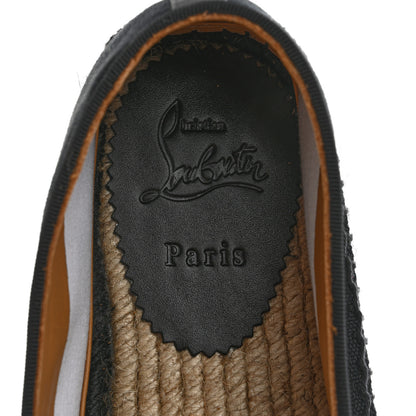 Christian Louboutin Canvas Mens Nanou Orlato Flat Espadrilles 44 Black 5 of 6