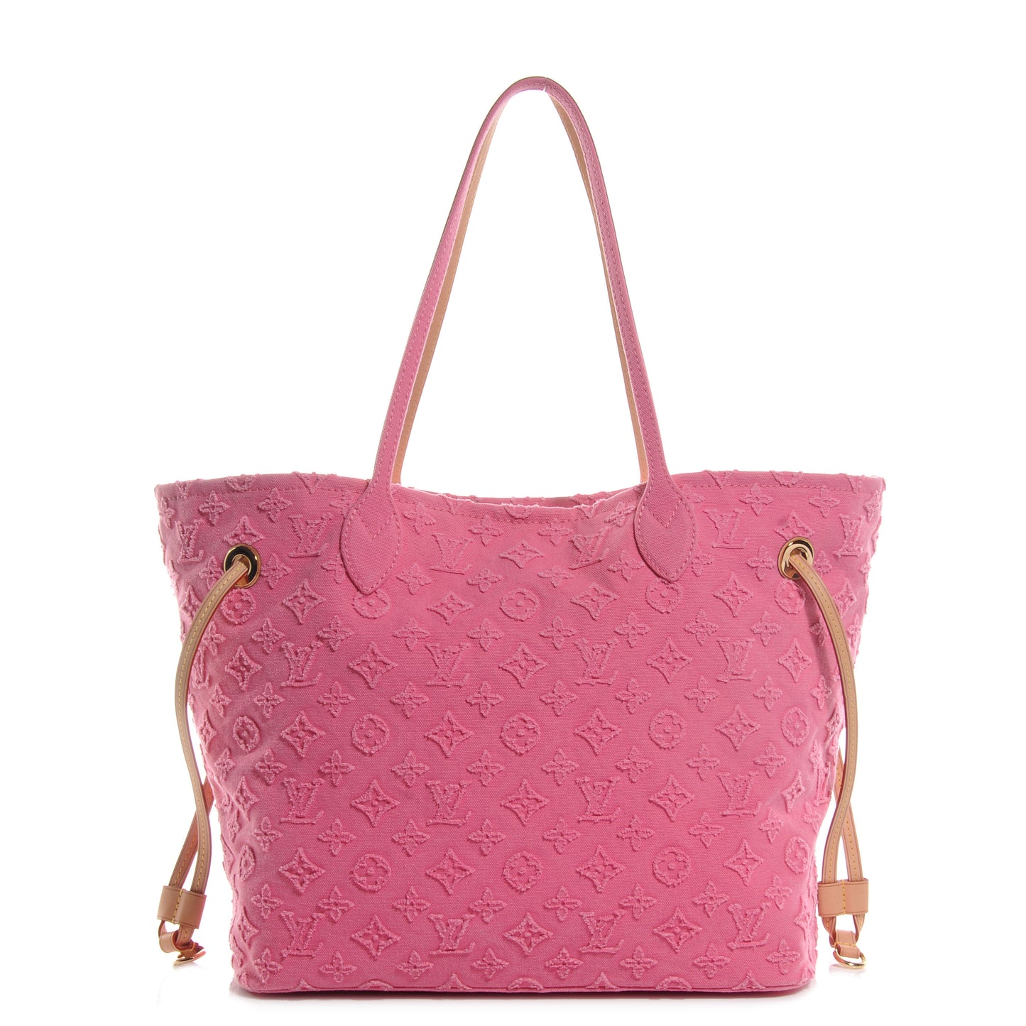 Monogram Stone Cruise Neverfull MM Pink