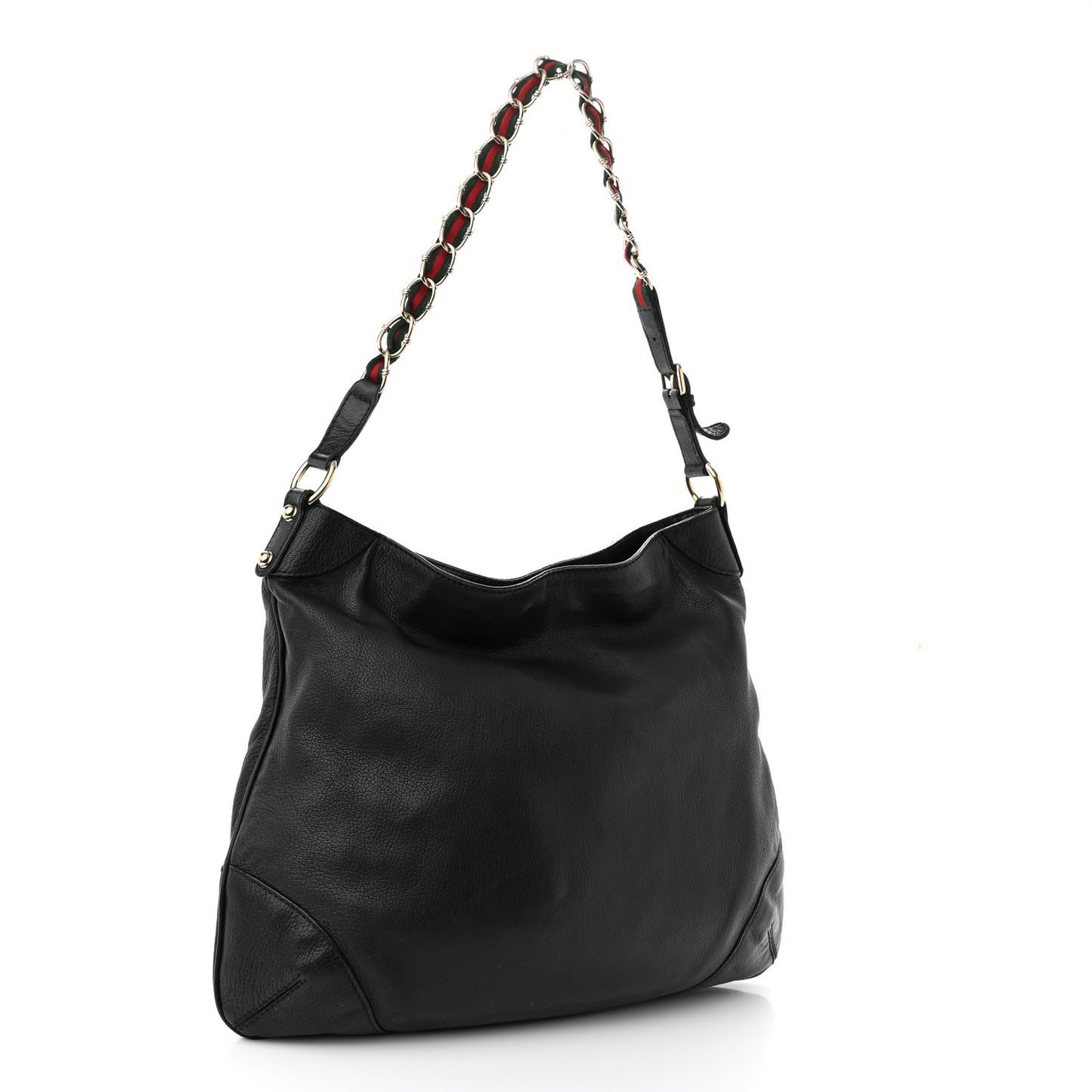 Calfskin Medium Capri Shoulder Bag Black