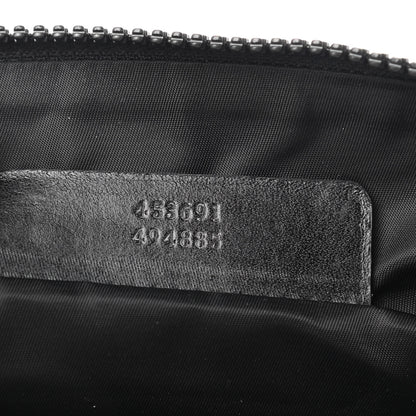 Alexander McQueen Calfskin Studded Unio Jack Skull Zipped Pouch Black 7 of 7