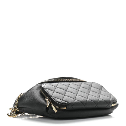 Chanel Caviar Quilted Business Affinity Waist Belt Bag Black 4 of 9