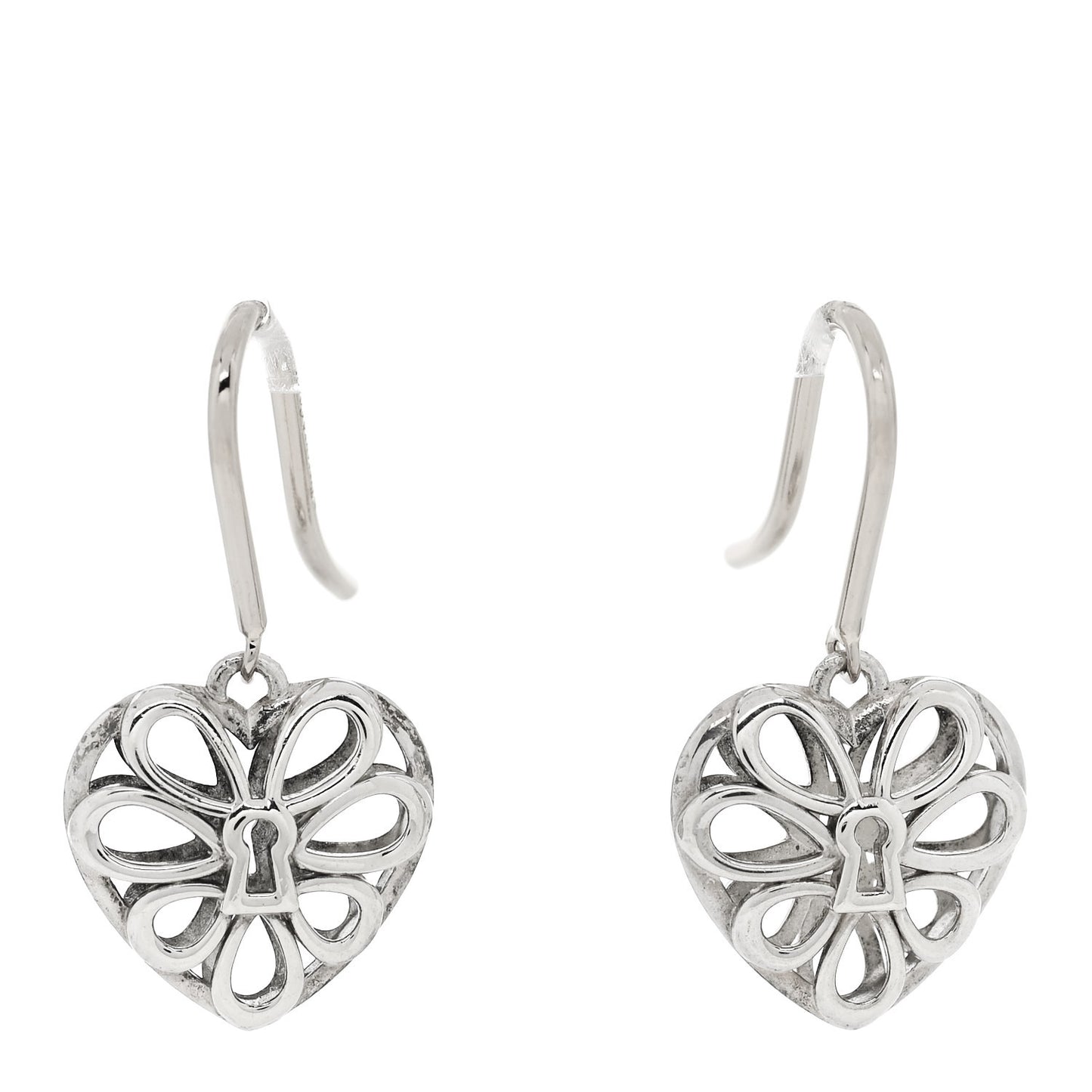 Sterling Silver Enchant Heart Drop Earrings
