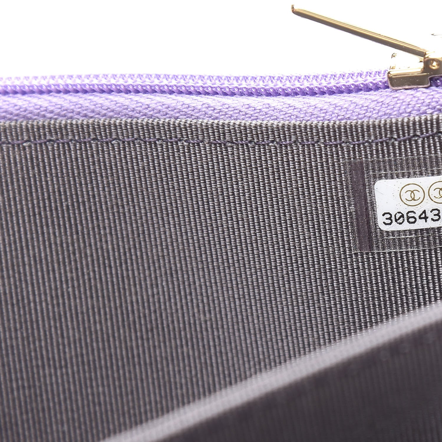Chanel Iridescent Lambskin Quilted Mini Wallet On Chain WOC Purple 7 of 11