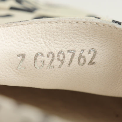 Chanel Lambskin Printed CC Espadrilles 38 White Black 6 of 6
