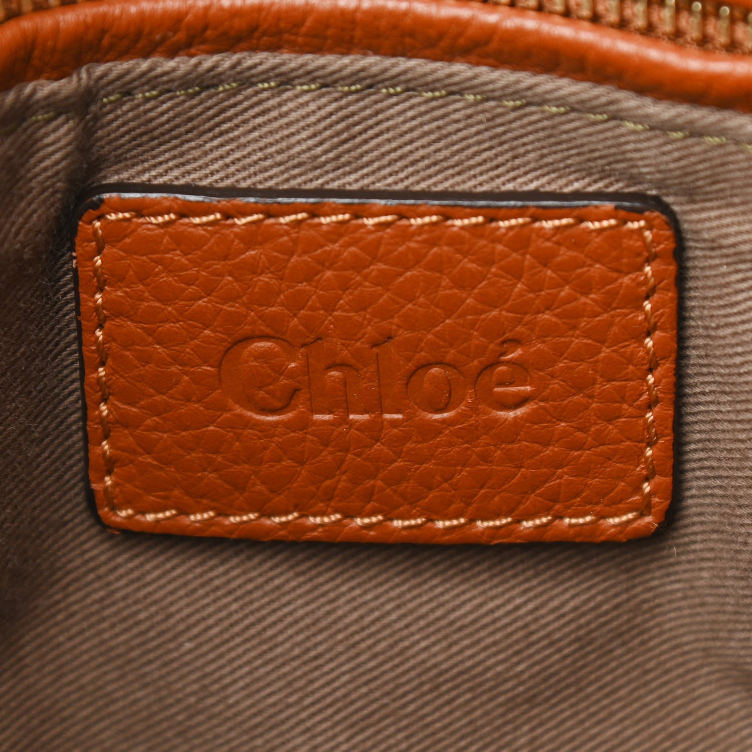 Chloe Calfskin Medium Marcie Satchel Tan 6 of 11