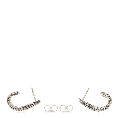 John Hardy Sterling Silver Dot Nuansa J Hoop Earrings 3 of 4