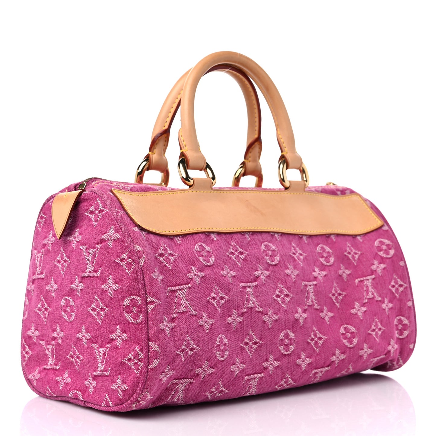 Monogram Denim Neo Speedy Fuchsia