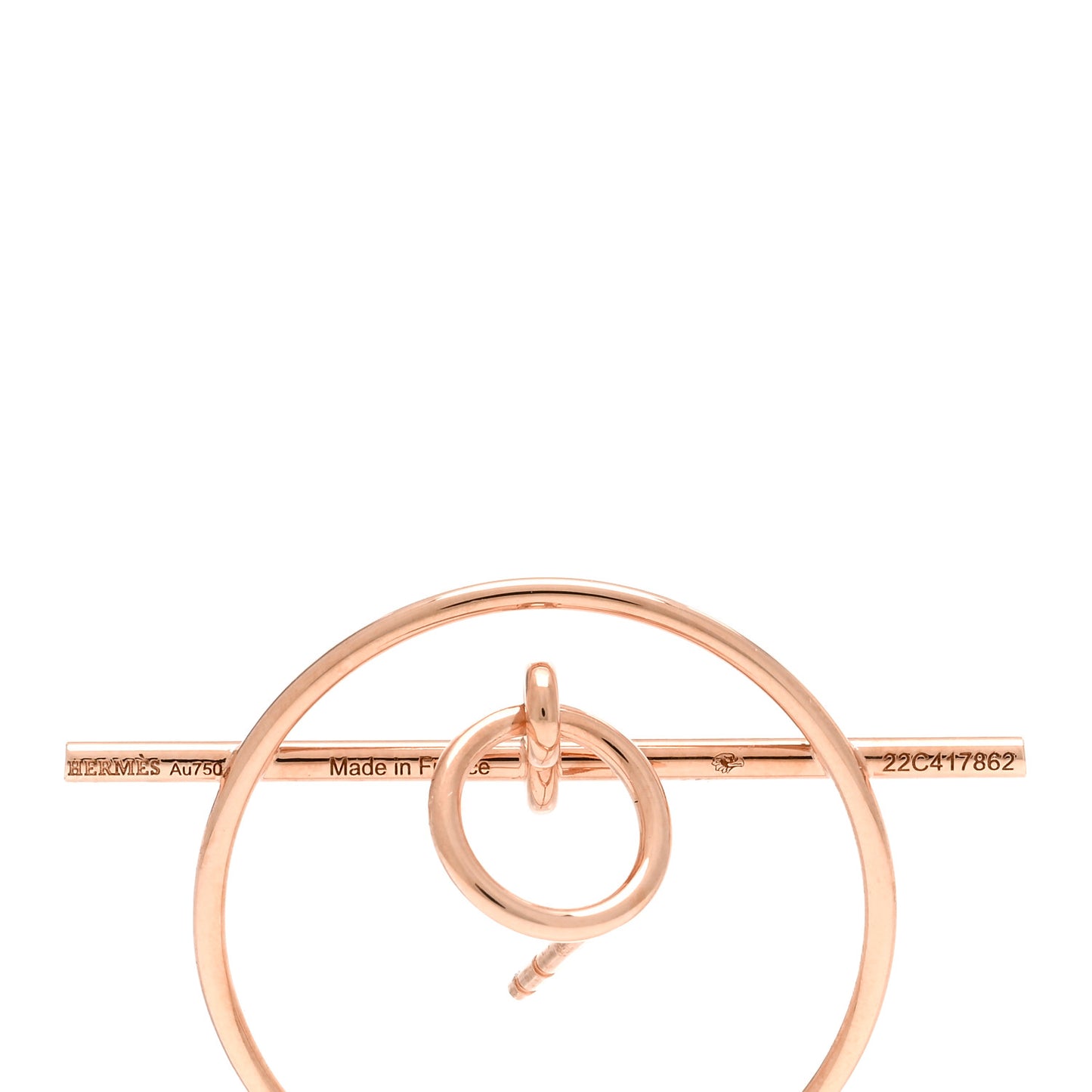 18K Rose Gold PM Loop Earrings