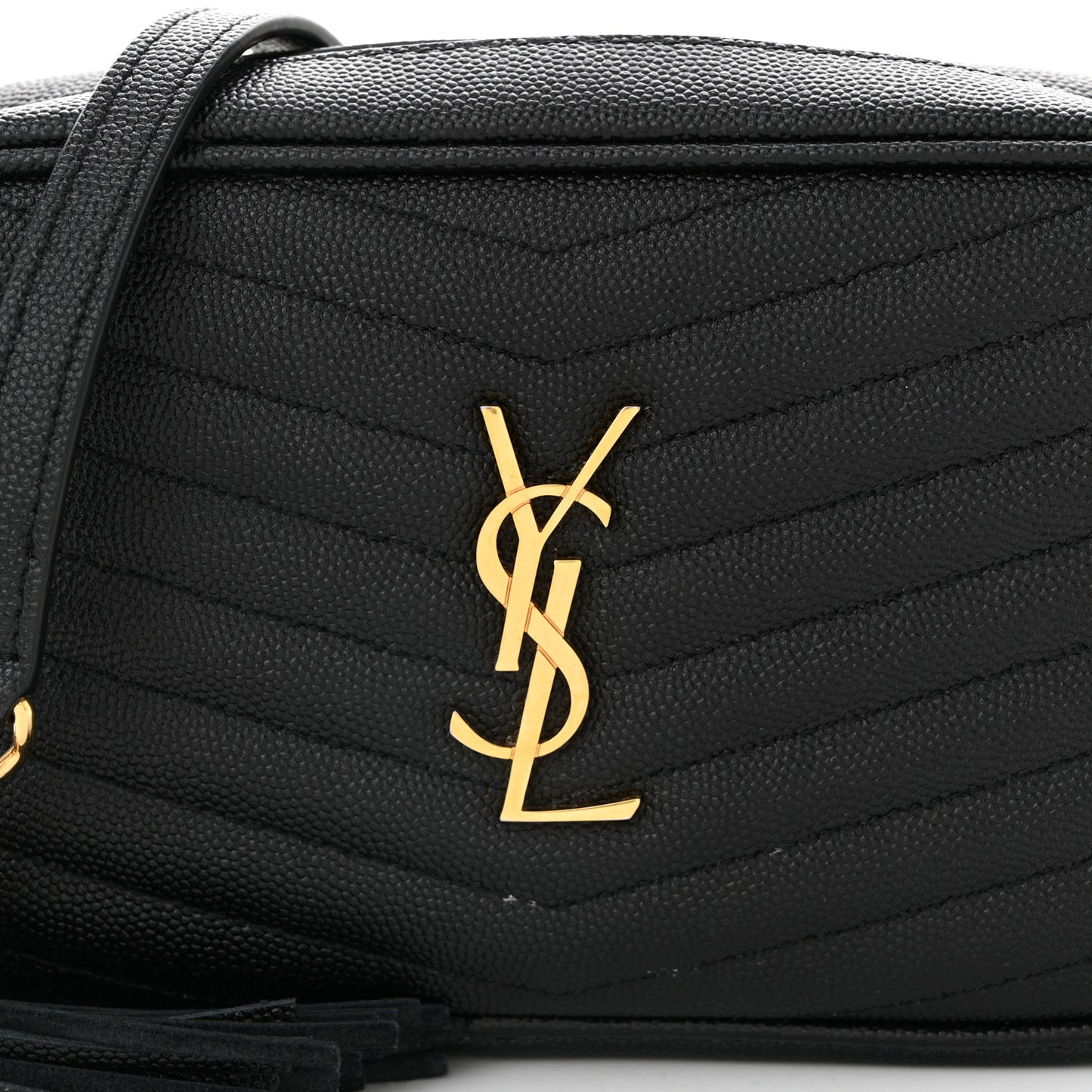 Grain De Poudre Matelasse Monogram Mini Lou Camera Bag Black
