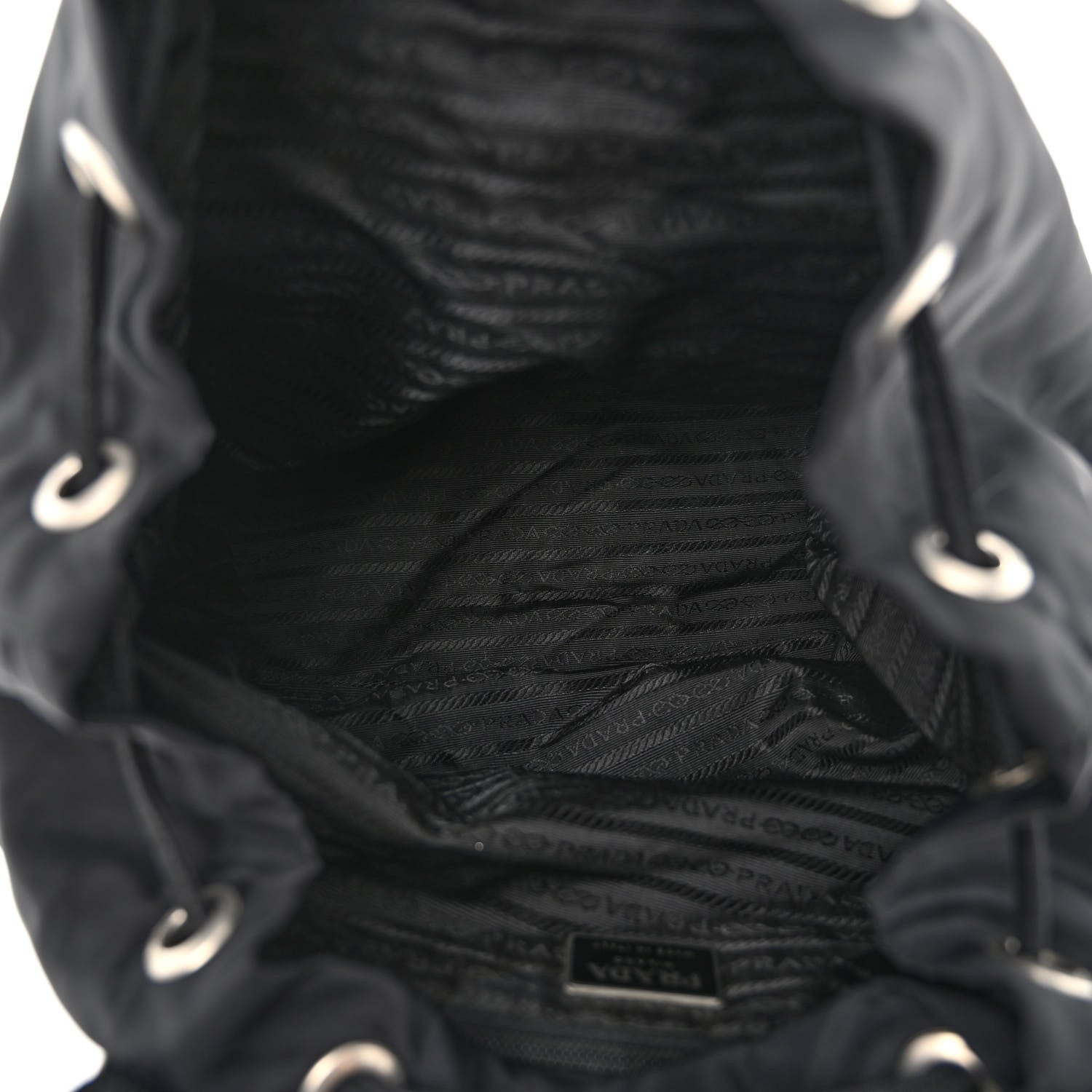 Prada Nylon Vela Medium Backpack Black 5 of 9