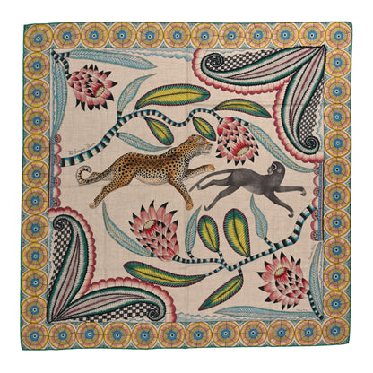 Hermes Cashmere Silk The Savana Dance Shawl 140 1 of 4