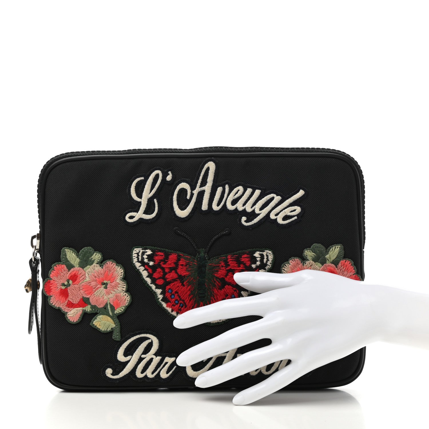 Gucci Techno Canvas L'aveugle Par Amour Tablet Case Black 2 of 7