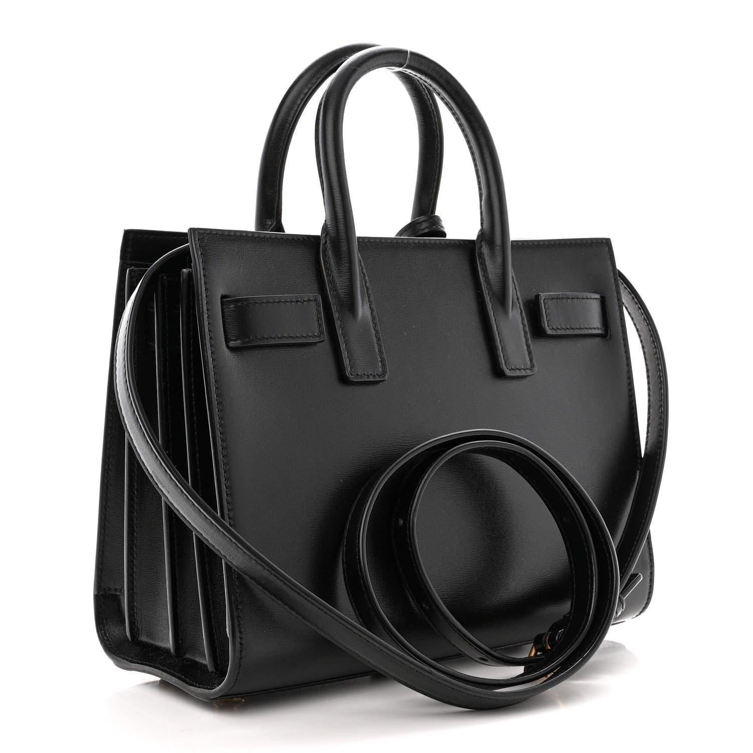 Saint Laurent Calfskin Nano Sac De Jour Black 3 of 10