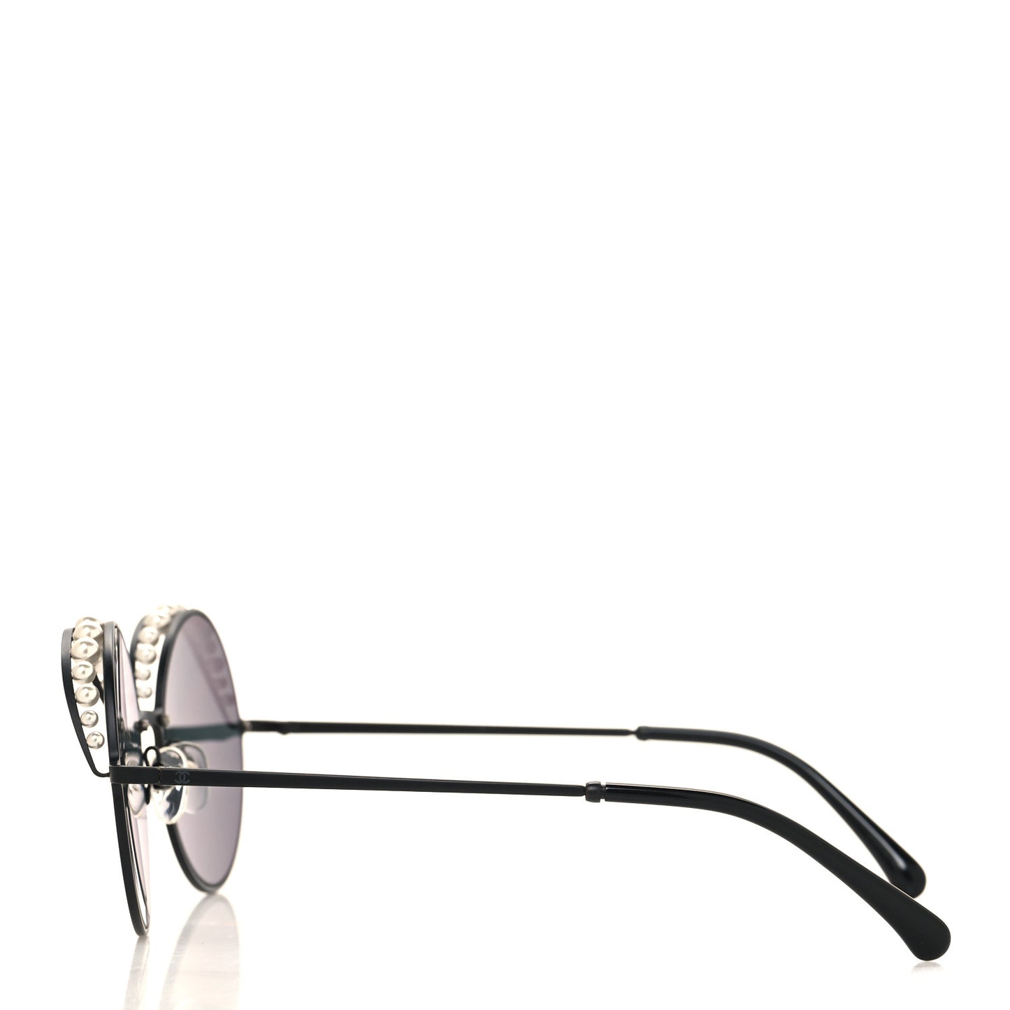Pearl Round Sunglasses 4234-H Black
