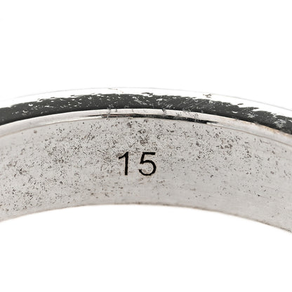 Gucci Sterling Silver Narrow GucciGhost Hamlet Skull Ring 54 7 4 of 5