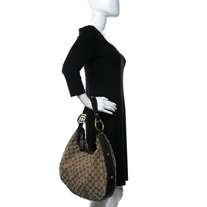 Gucci Monogram Medium Interlocking Hobo Dark Brown 2 of 10