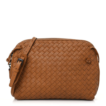 Bottega Veneta Nappa Intrecciato Nodini Crossbody Messenger Noce 1 of 9