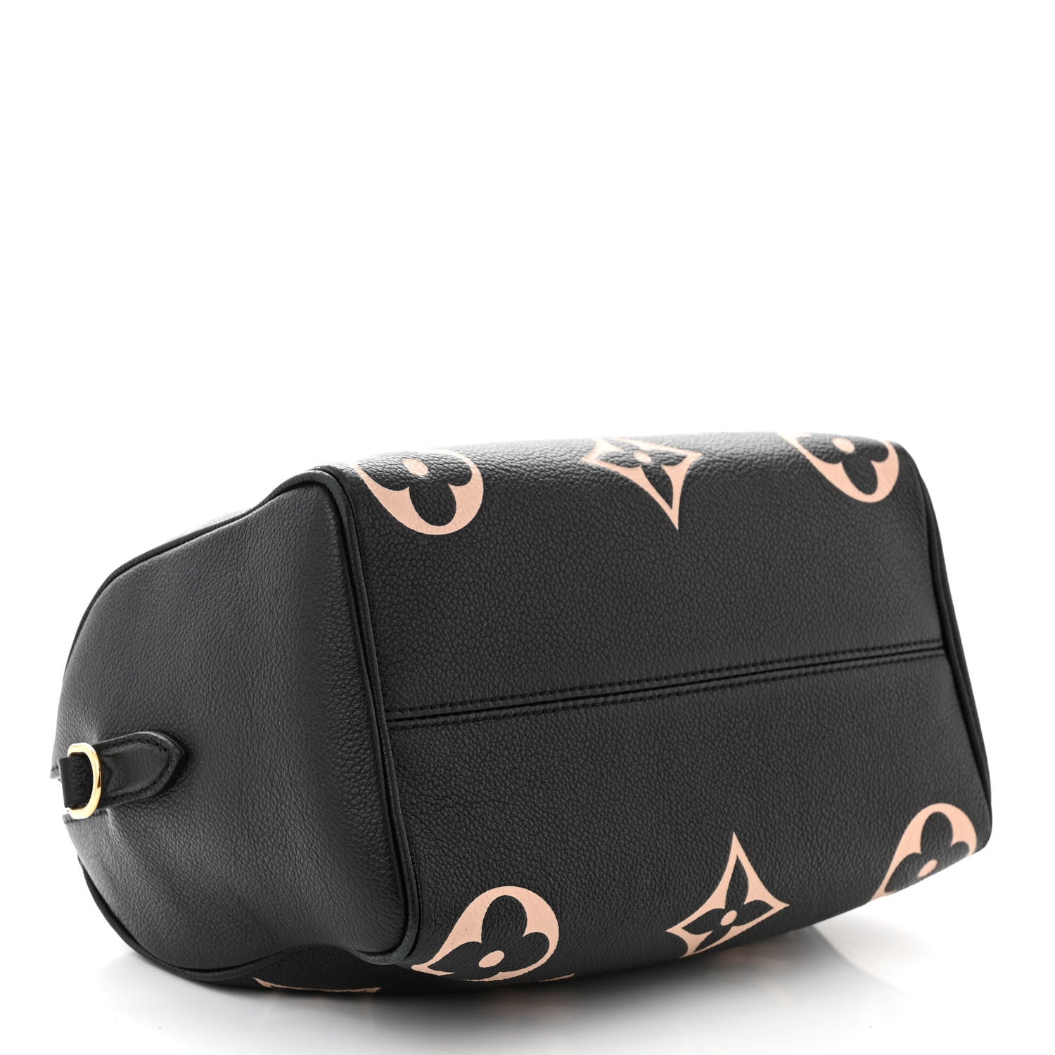 Louis Vuitton Empreinte Monogram Giant Speedy Bandouliere 25 Black Beige 4 of 11