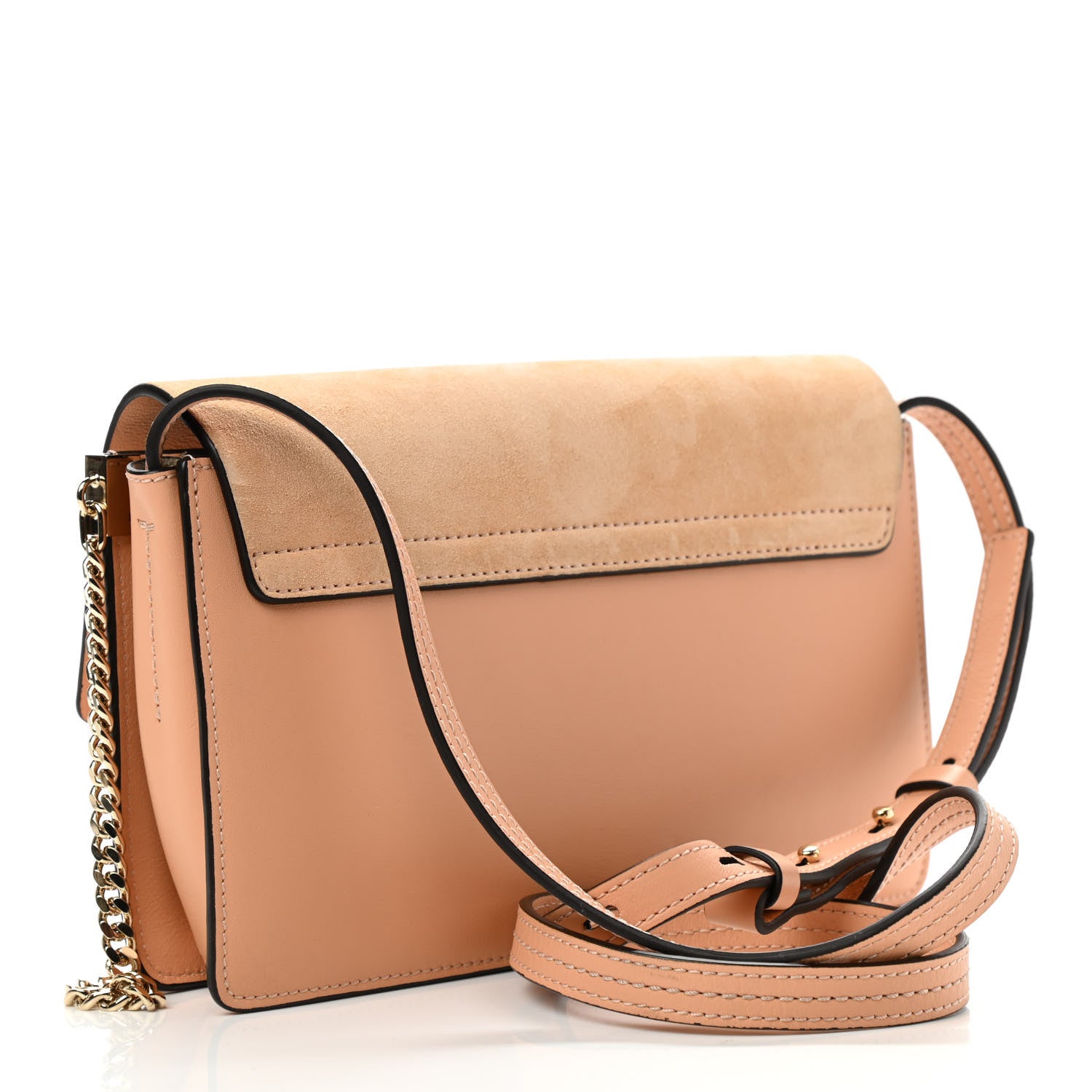 Chloe Suede Calfskin Small Faye Shoulder Bag Blushy Pink 3 of 12