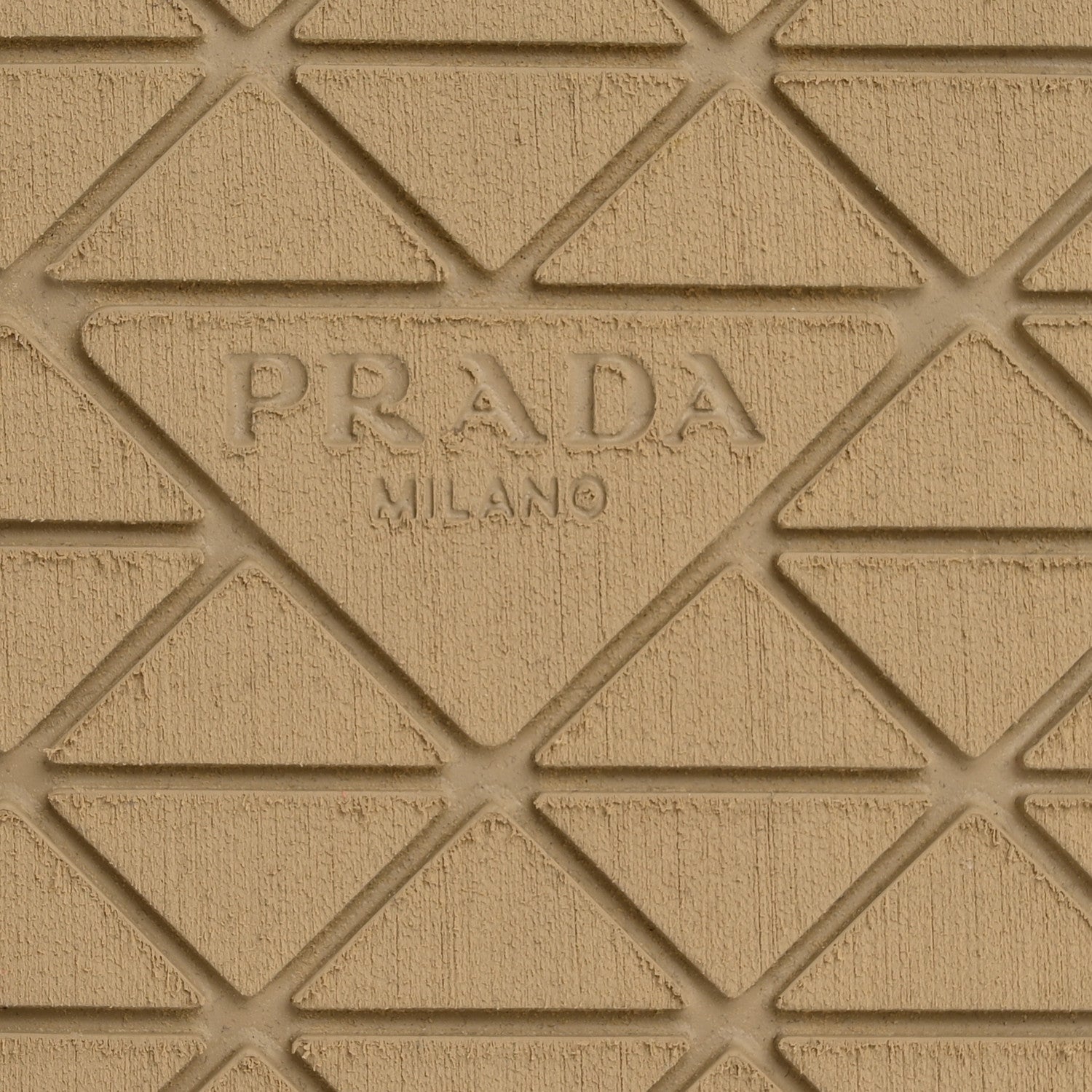 Prada Raffia Metal Triangle Logo Woven Flatform 35mm Slide Sandals 39 Naturale 11 of 17
