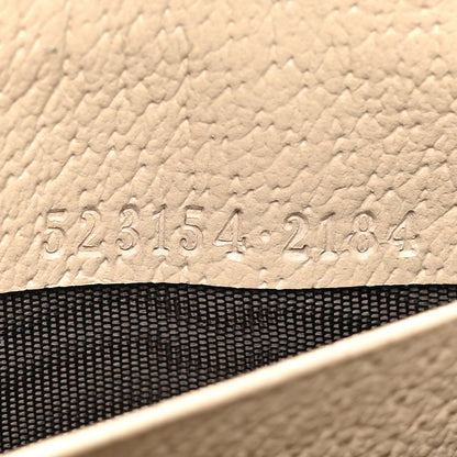 Gucci GG Supreme Monogram Textured Dollar Calfskin Web Ophidia Zip Around Wallet Beige Mystic White Oatmeal 10 of 11