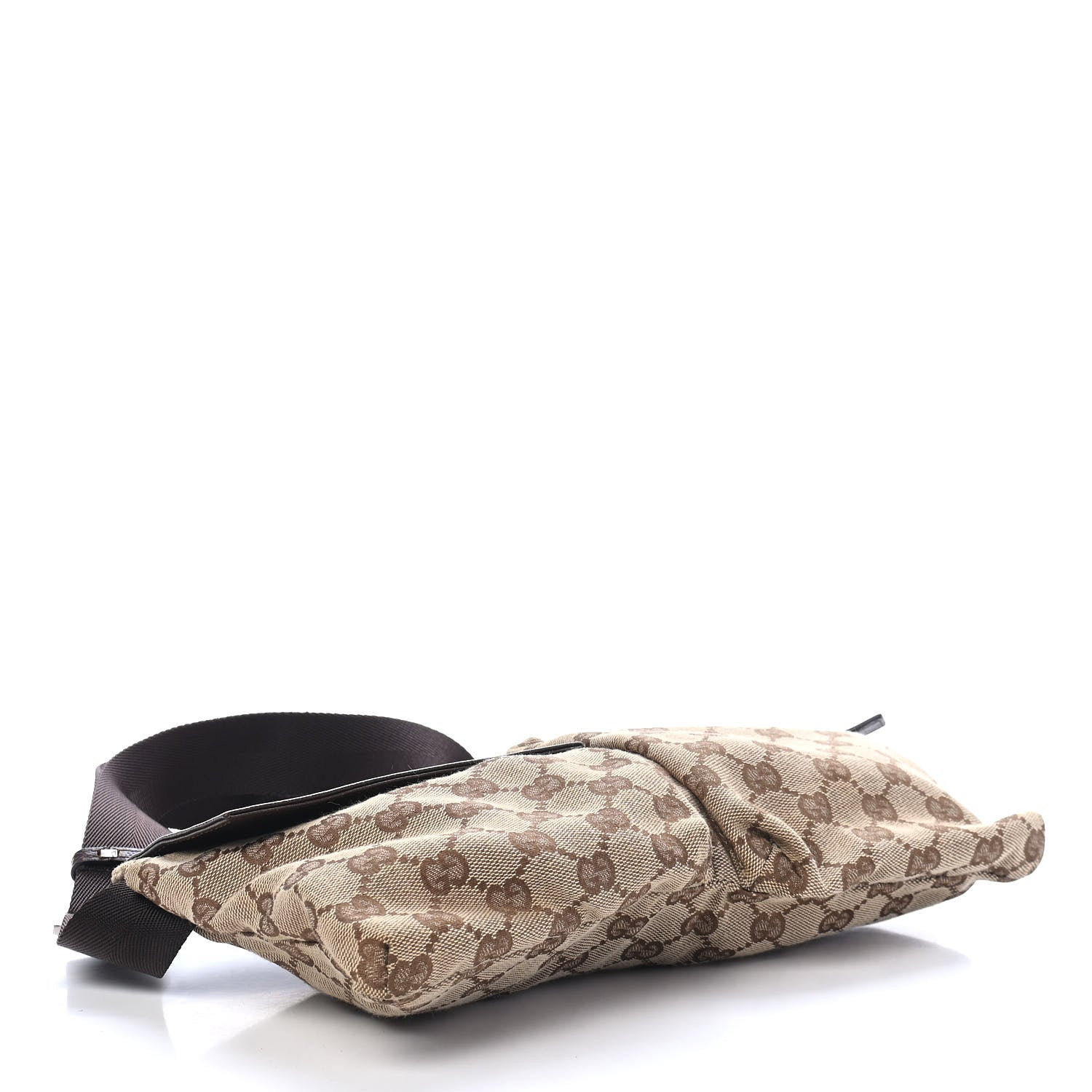 Gucci GG Monogram Double Pocket Belt Bag Dark Brown 4 of 10