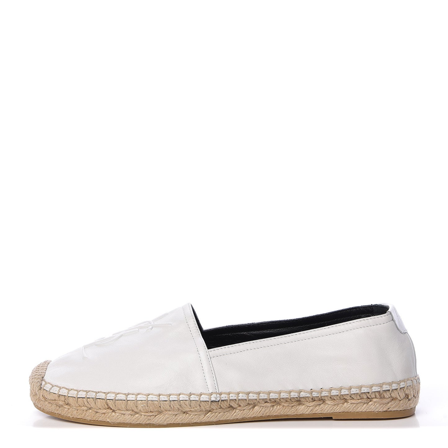 Lambskin Monogram Espadrilles 39.5 White