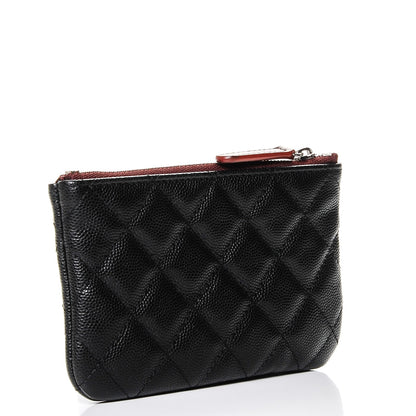 Chanel Caviar Quilted Small Cosmetic Case Black 3 of 7