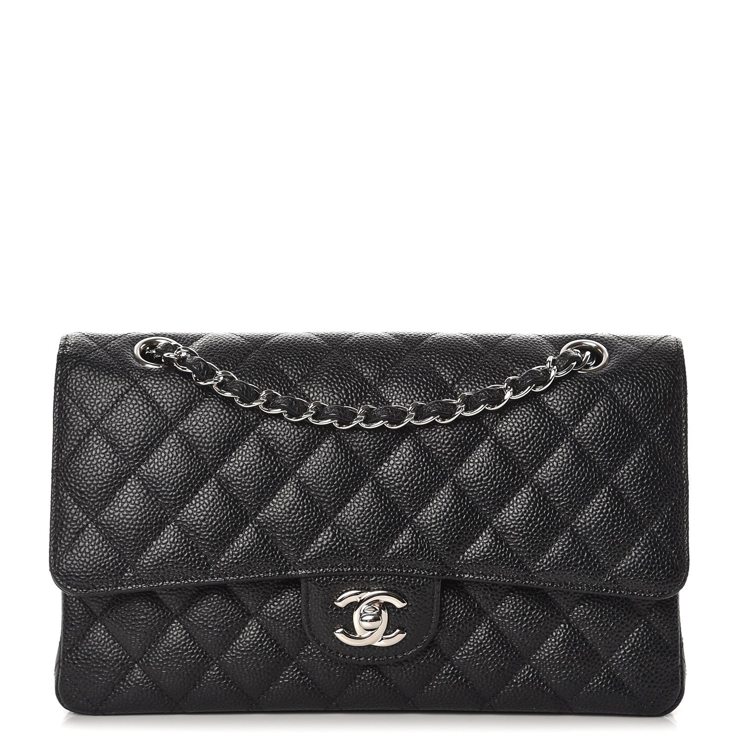 Chanel Caviar Quilted Medium Double Flap Black 1 of 8