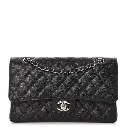 Chanel Caviar Quilted Medium Double Flap Black 1 of 8
