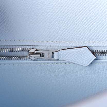 Hermes Epsom Kelly Sellier 25 Bleu Brume 14 of 32
