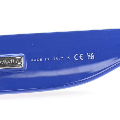 Chanel Acetate Cat Eye Sunglasses 6057 Black Blue 6 of 8