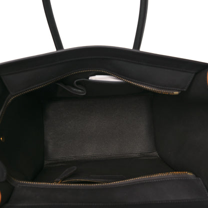 Celine Drummed Calfskin Nubuck Mini Tri-Color Luggage Chalk 5 of 9