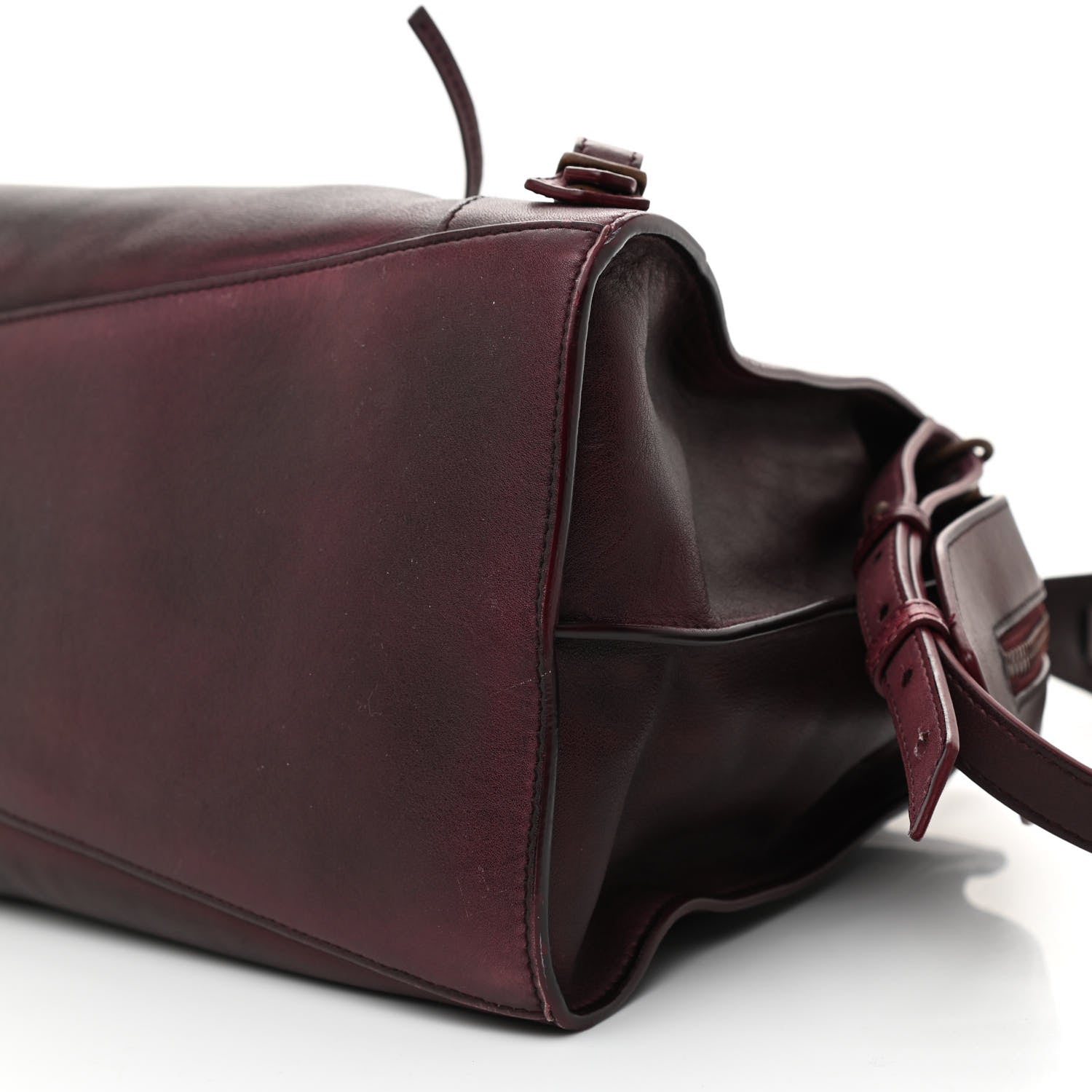 Balenciaga Used Calfskin Rust Hardware Neo Classic City Burgundy 8 of 12