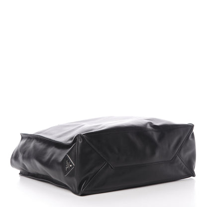 Prada Soft Calfskin Shopping Tote Black 4 of 11
