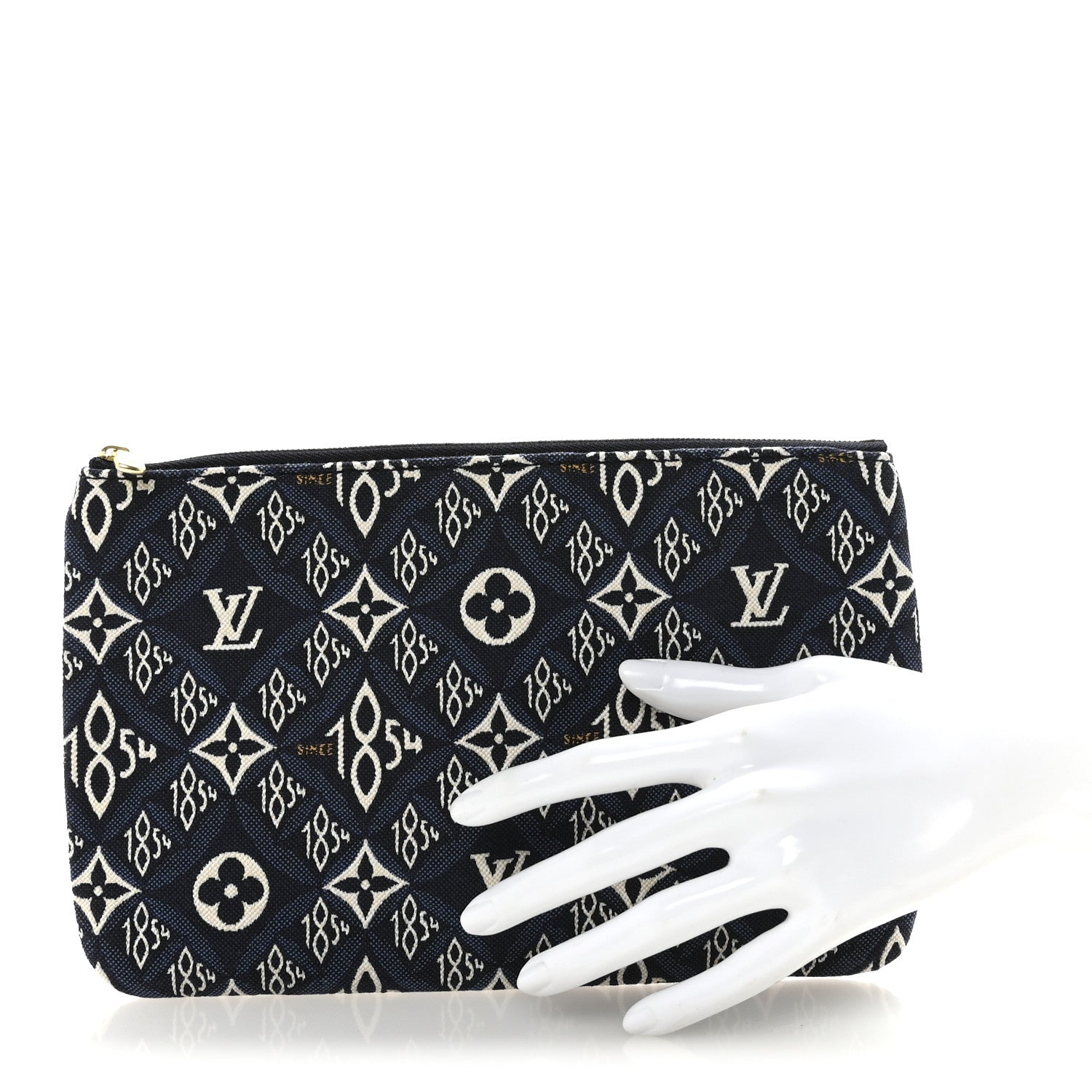 Louis Vuitton Jacquard Since 1854 Neverfull MM GM Pochette Blue 2 of 6