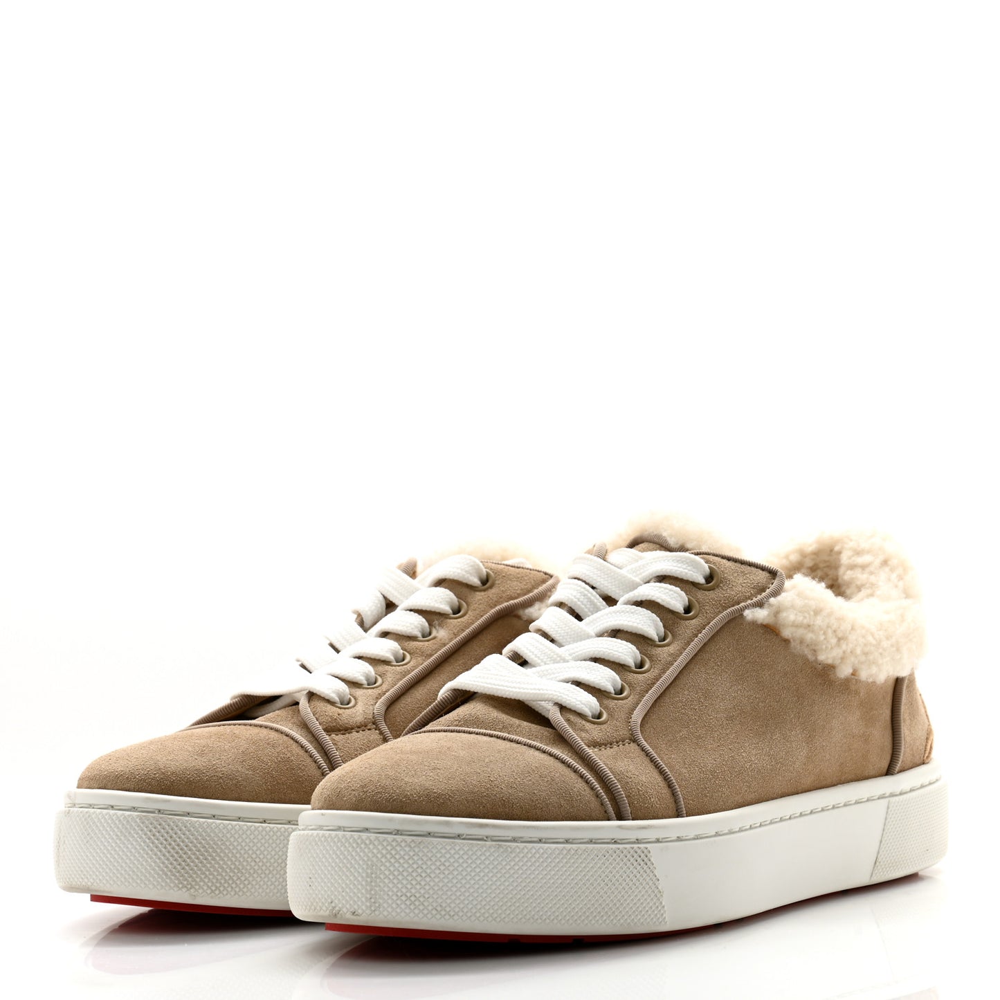 Suede Shearling Fun Vierissima Flat Sneakers 39.5 Atlas