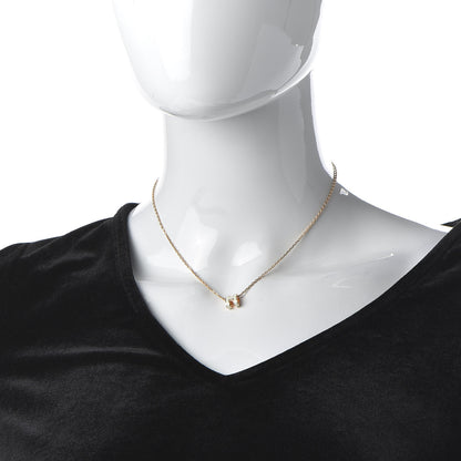 Hermes Lacquered Rose Gold Mini Pop H Pendant Necklace White 2 of 7