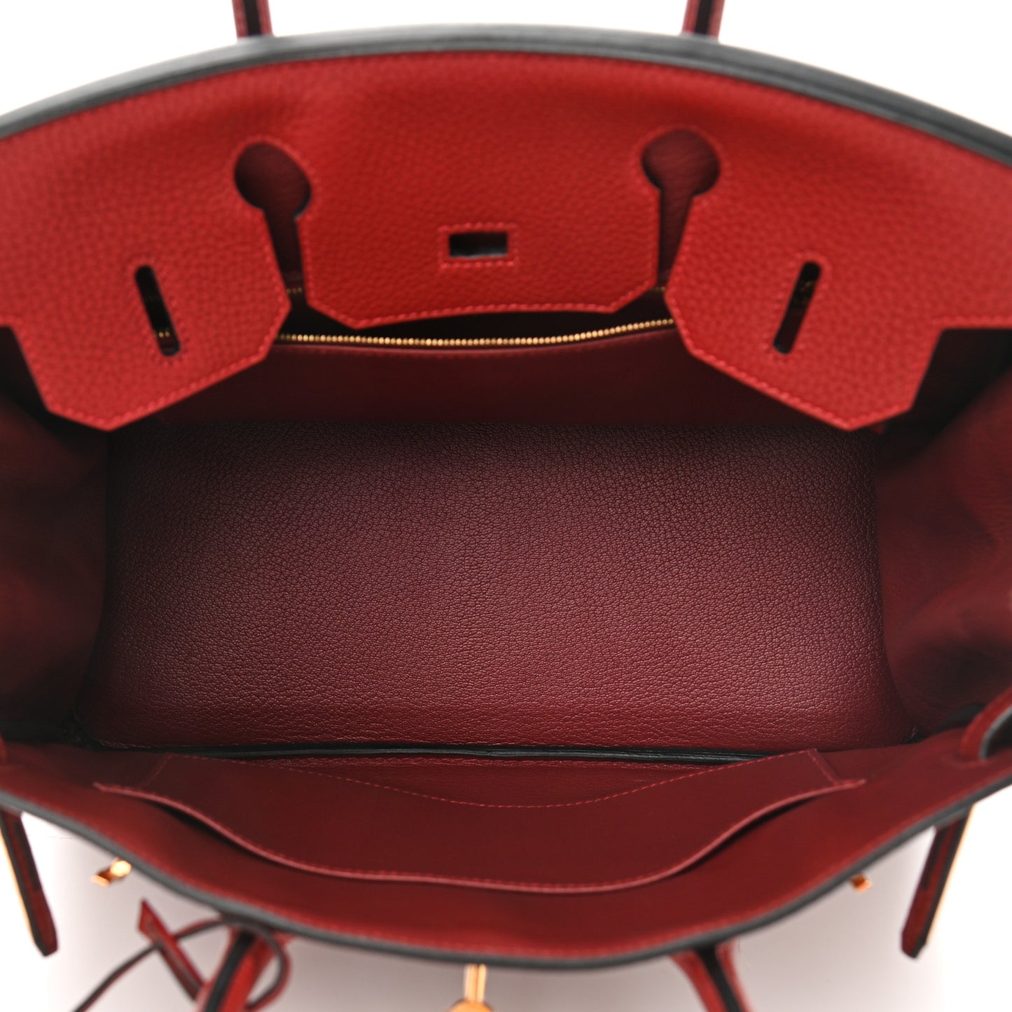 Taurillon Clemence Birkin 30 Rouge H