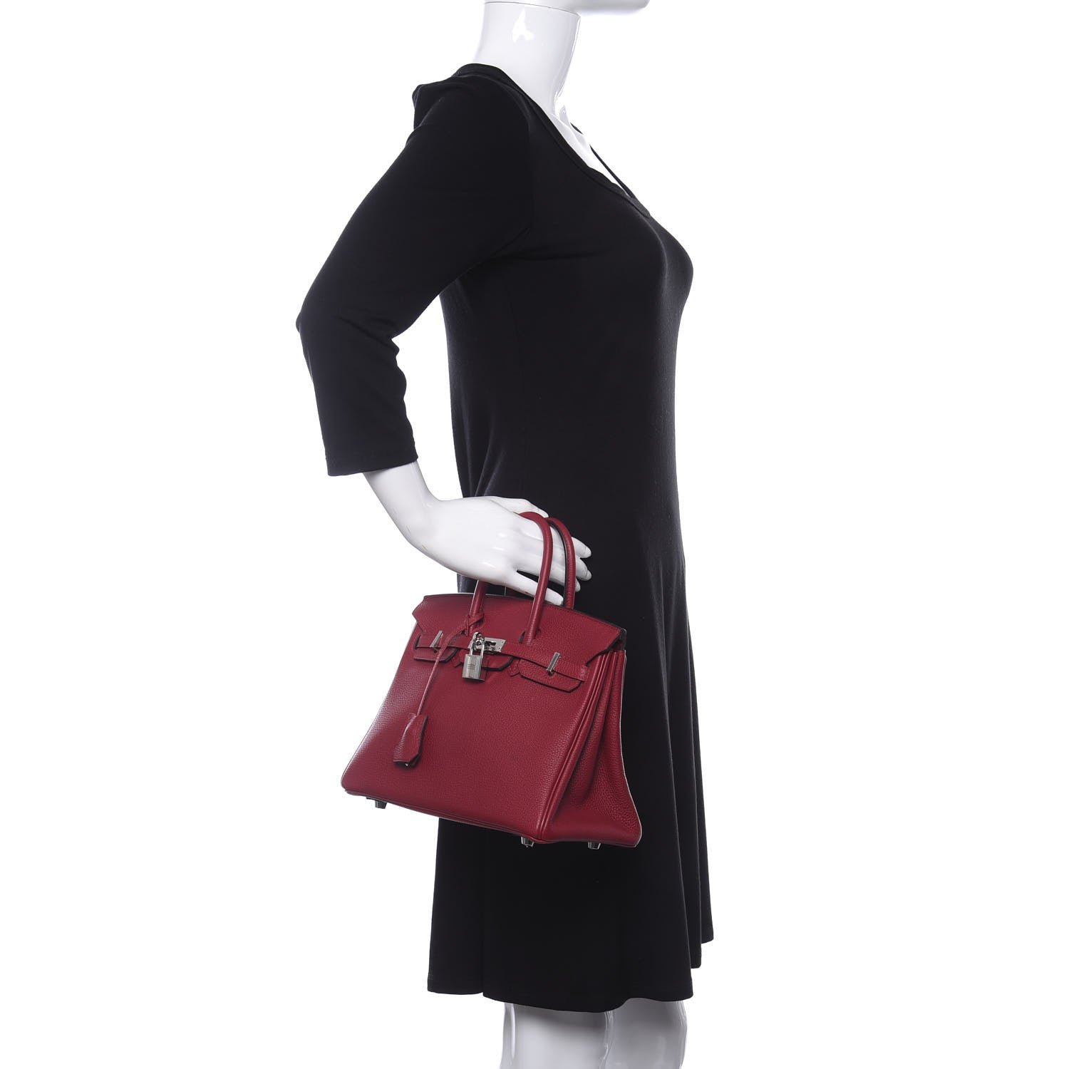 Hermes Togo Birkin 25 Rouge Grenat 2 of 10