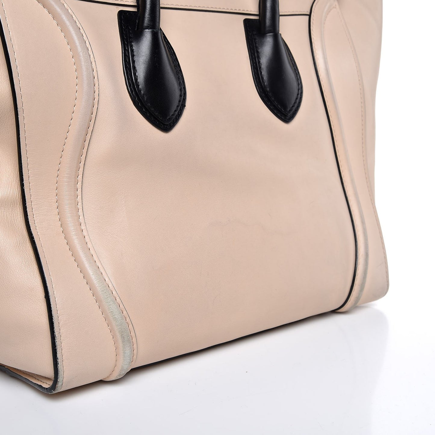 Satin Calfskin Mini Luggage Powder Black