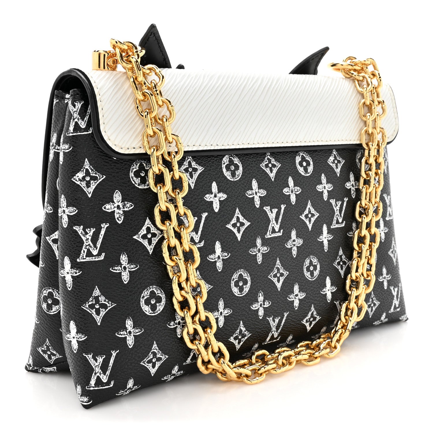 Louis Vuitton Epi Catogram Cat Bag Orange Black 3 of 10
