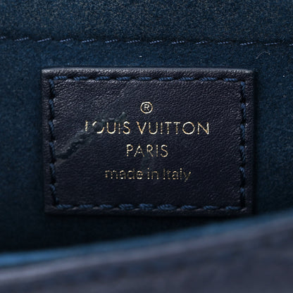 Louis Vuitton Calfskin Leopard Print New Wave Chain MM Navy 6 of 11