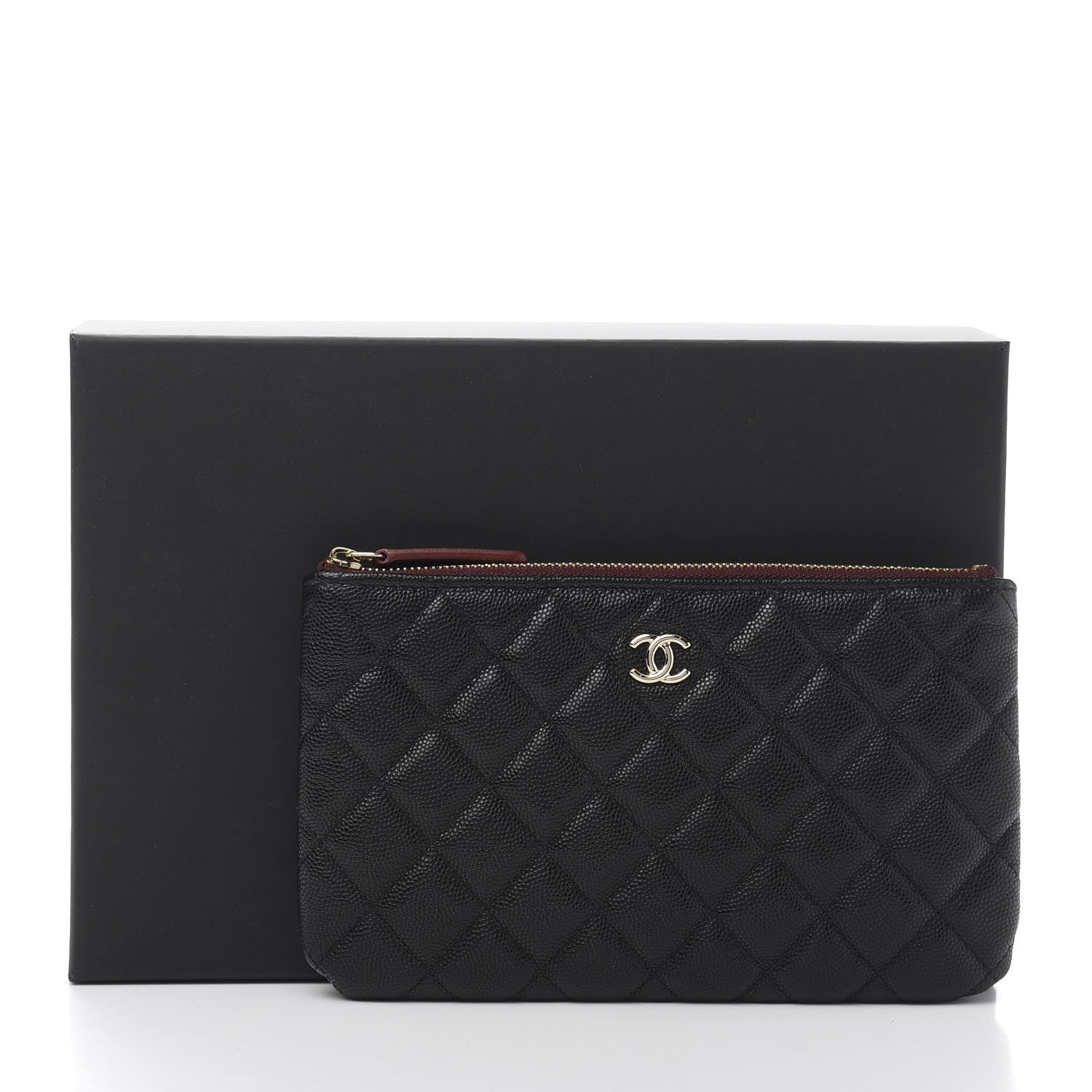 Chanel Caviar Quilted Cosmetic Case Black 8 of 8