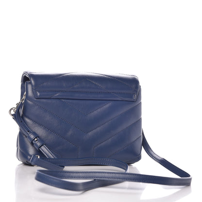 Saint Laurent Calfskin Y Quilted Monogram Toy Loulou Chain Satchel Denim 2 of 10