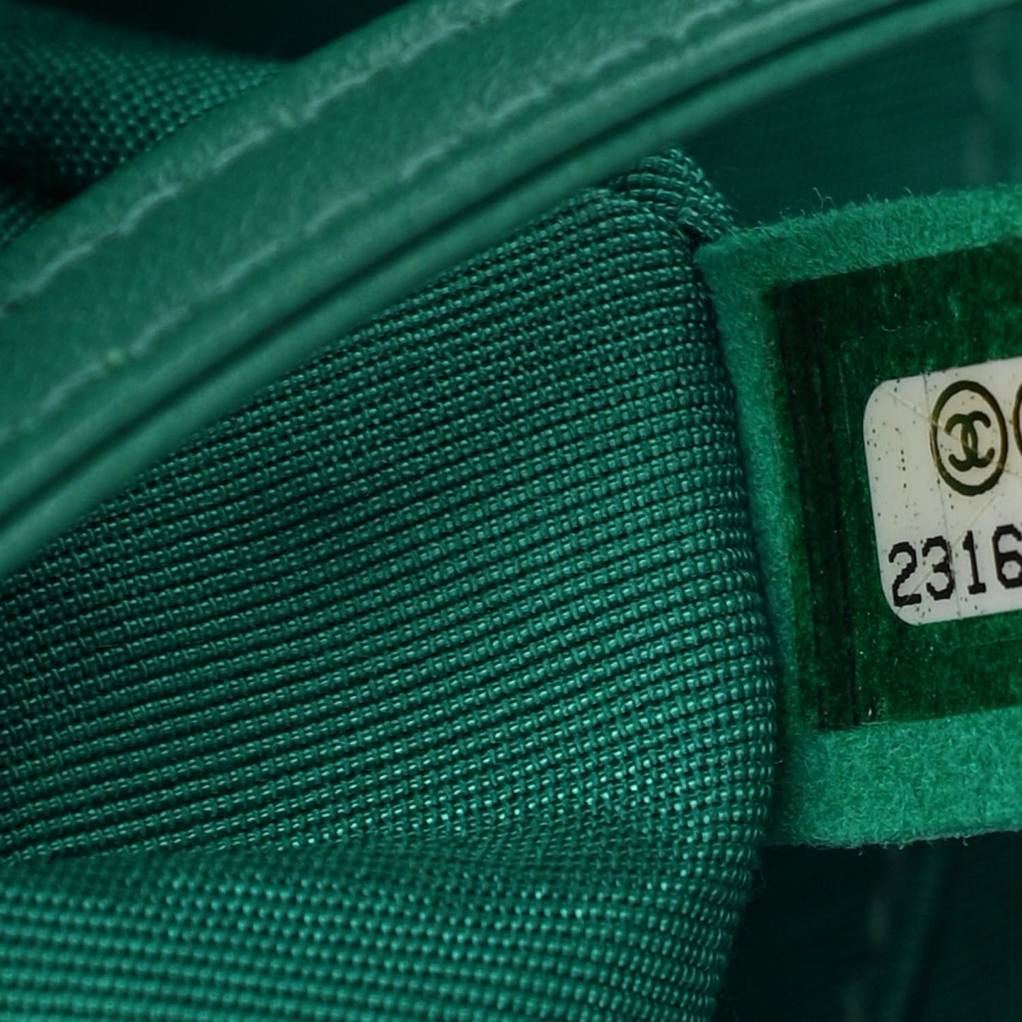 Lambskin Quilted Large Boy Flap Green