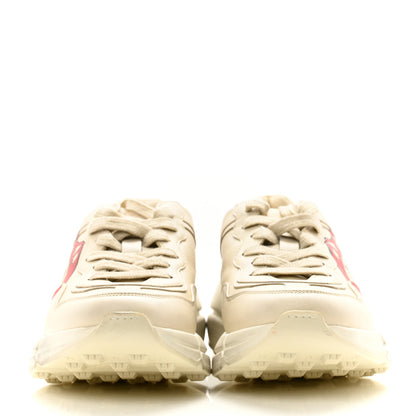 Gucci Calfskin Mouth Print Womens Rhyton Sneakers 36.5 Ivory 2 of 10