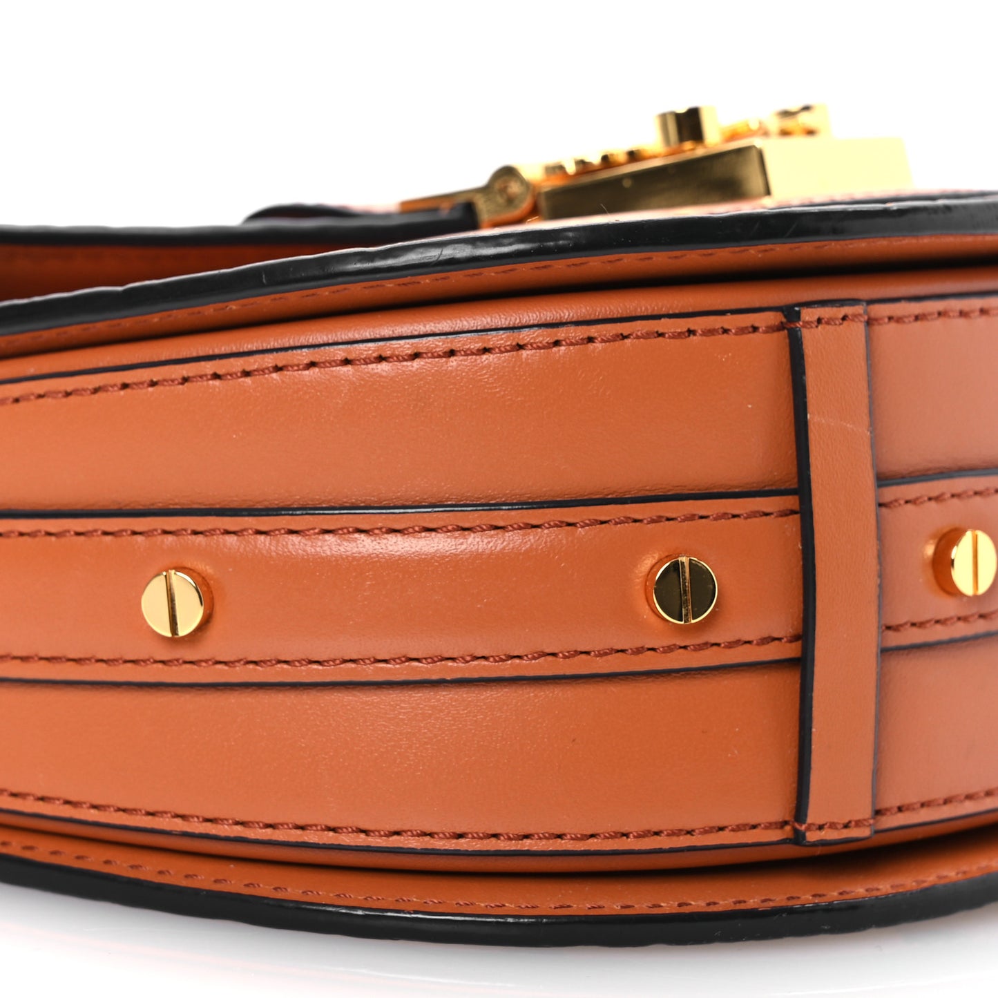 Visetos Mini Patricia Saddle Bag Cognac