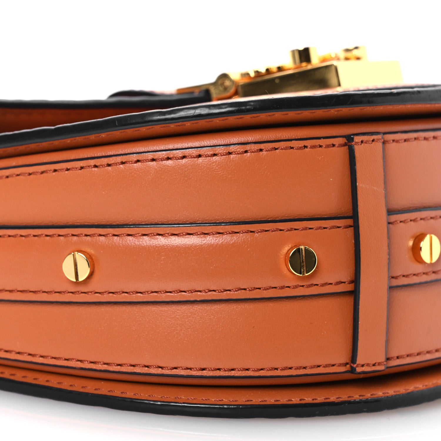 MCM Visetos Mini Patricia Saddle Bag Cognac 9 of 15